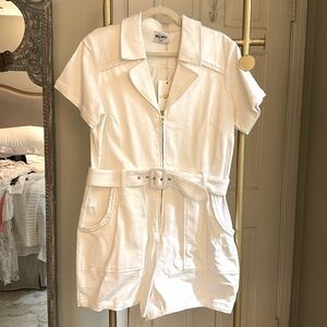 Show Me Your MuMu Ivory Belted Jumpsuit